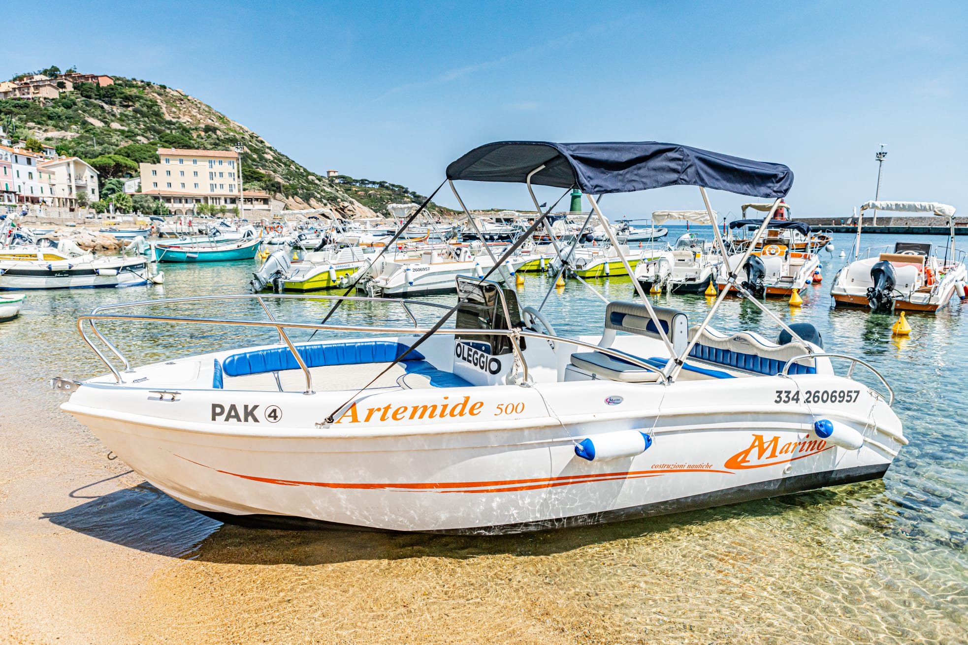 PAK4 - PakBoats Noleggio Barche Isola del Giglio Porto Artemide 500 Paknoleggio